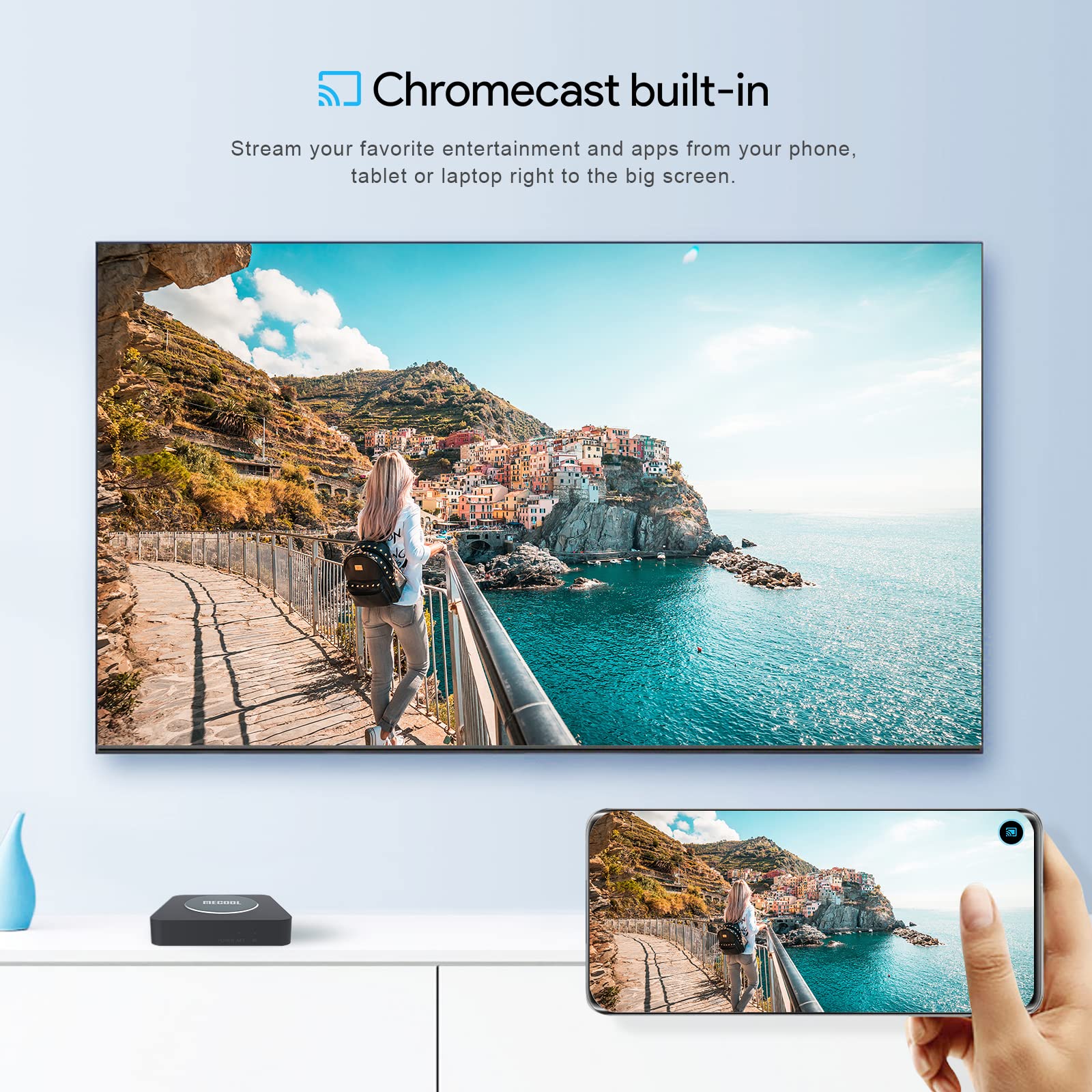 Android 11.0 Tv Box, Mecool Km2 Plus 2Gb 16Gb Smart Tv Box With Netflix Certified, Google Assistant Dolby Atmos, Tv Box 4K Suppo